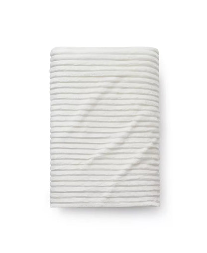 Ultra Soft & Light Ribbed Fleece Blanket - Throw/Travel 50"X60"