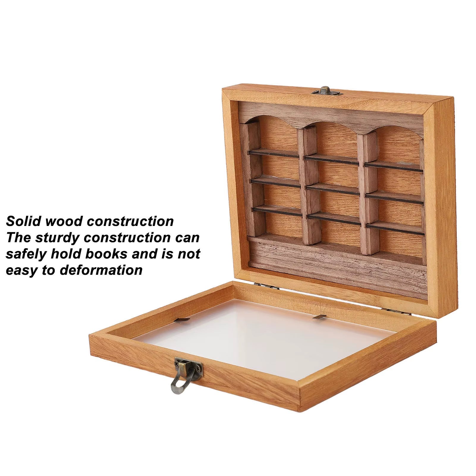 ZK40 Miniature Book Boxes Display Case Cabinet Anxiety Relief Books Shaking Bookshelf Toy Desk Ornament Bookshelf Mini Books