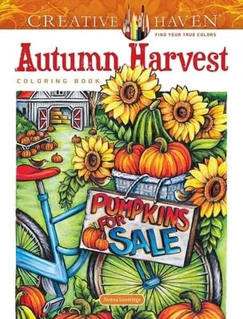 Adult Coloring Books: Seasons  Autumn Harvest Coloring Book, (Paperback)