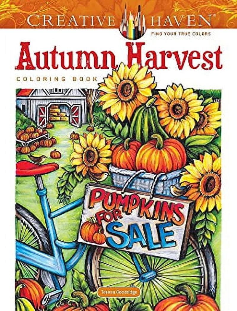 Adult Coloring Books: Seasons  Autumn Harvest Coloring Book, (Paperback)
