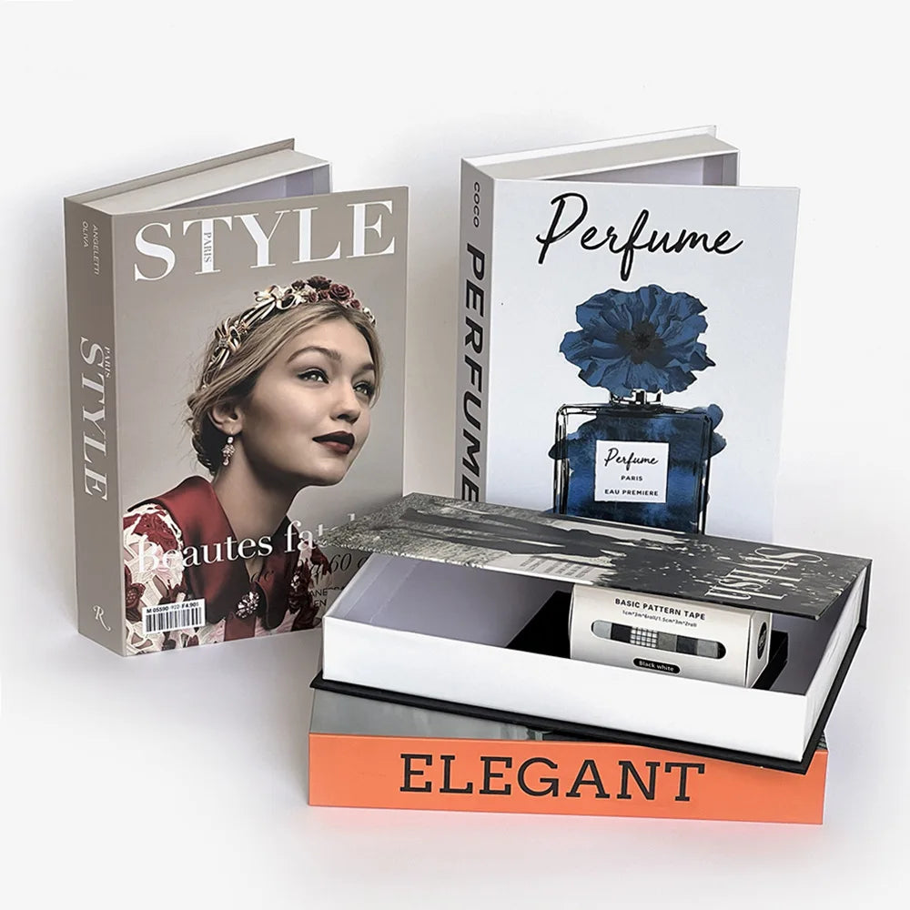 Fashion Art Openable Fake Books for Decoration Storage Box New Hotle Decorative Book for Living Room Simulation Books Home Decor