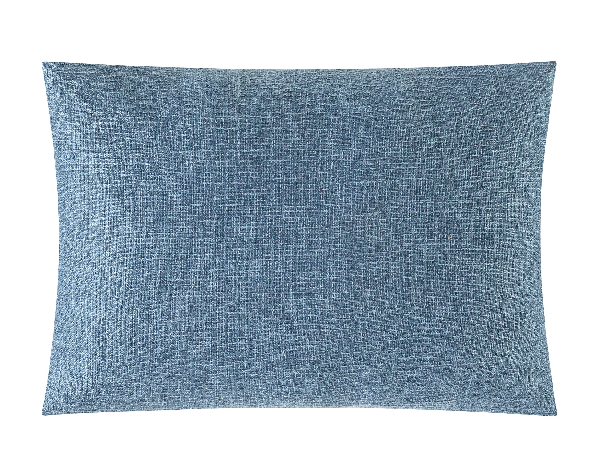 Chambray Embroidered Botanical Decorative Throw Pillow for Adults, 14 X 20