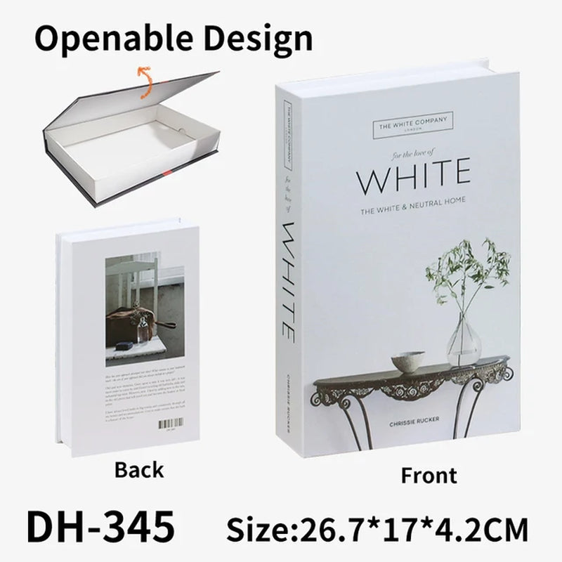 Fashion Art Openable Fake Books for Decoration Storage Box New Hotle Decorative Book for Living Room Simulation Books Home Decor