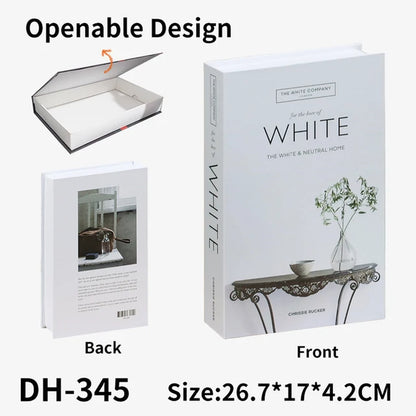 Fashion Art Openable Fake Books for Decoration Storage Box New Hotle Decorative Book for Living Room Simulation Books Home Decor